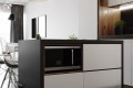Bucătărie modernă în formă de „L” fronturi Acrylux Alb MOD170 Bucătării moderne mobila