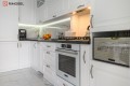 Bucătărie clasică în formă de „L” fronturi MDF frezat 3D - vopsit Alb CLA203 Bucătării clasice la comanda chisinau