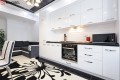 Bucătărie modernă liniară fronturi Acrylux Alb MOD213