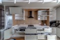 Bucătărie neoclasică liniară fronturi MDF frezat 3D - vopsit Gri NEO24 Bucătării Neoclasice mobila