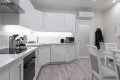 Bucătărie modernă în formă de „L” fronturi Acrylux Alb MOD235 Bucătării moderne mobila