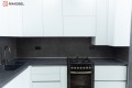 Bucătărie modernă în formă de „L” fronturi Acrylux Alb MOD239 Bucătării moderne la comanda