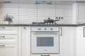 Bucătărie neoclasică în formă de „L” fronturi MDF frezat 3D - vopsit Alb NEO147 Bucătării Neoclasice mobila