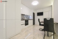 Bucătărie modernă liniară cu fațada Acrylux Alb MOD392