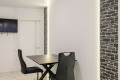 Bucătărie modernă liniară cu fațada Acrylux Alb MOD392 Bucătării moderne mobila