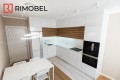 Bucătărie modernă în formă de „L” fronturi Acrylux Alb MOD234