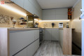 Bucătărie modernă în formă de „U” fronturi Furnir natural Gri MOD272 Bucătării moderne mobila