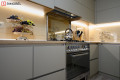 Bucătărie modernă în formă de „U” fronturi Furnir natural Gri MOD272 Bucătării moderne mobila